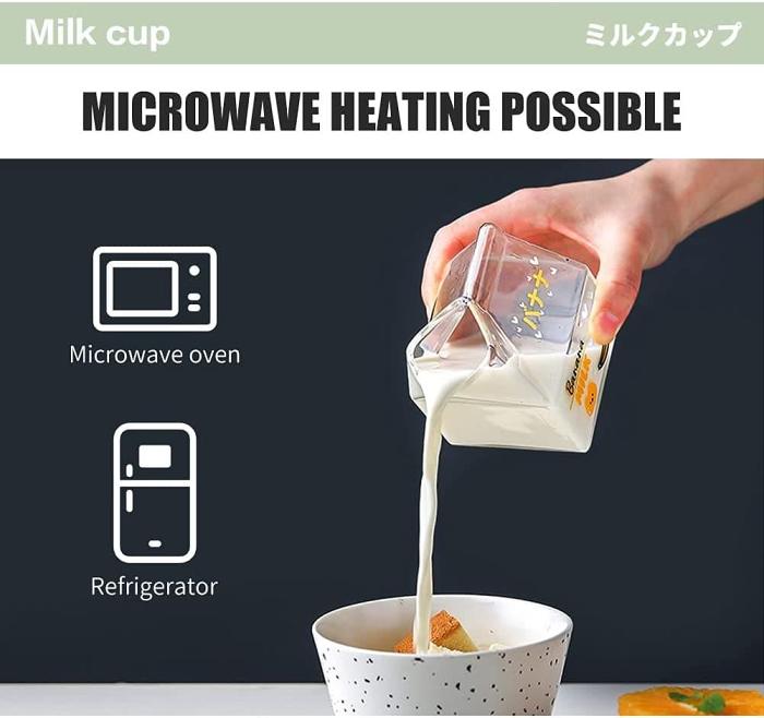 Milk Square Glass Cup