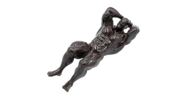 Muscular Man Sit-ups Crunch Chopstick Rack