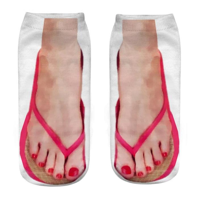 3D Printed Toe Flip-Flops Ankle Socks