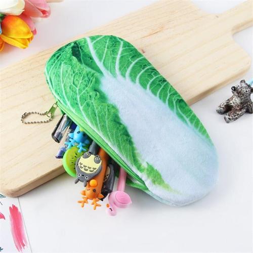 Vegetable Simulation Plush Pencil Bag