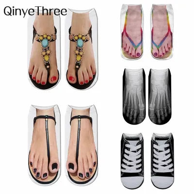 3D Printed Toe Flip-Flops Ankle Socks