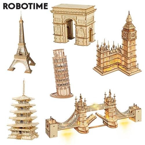 3D Wooden Puzzle Building Toys