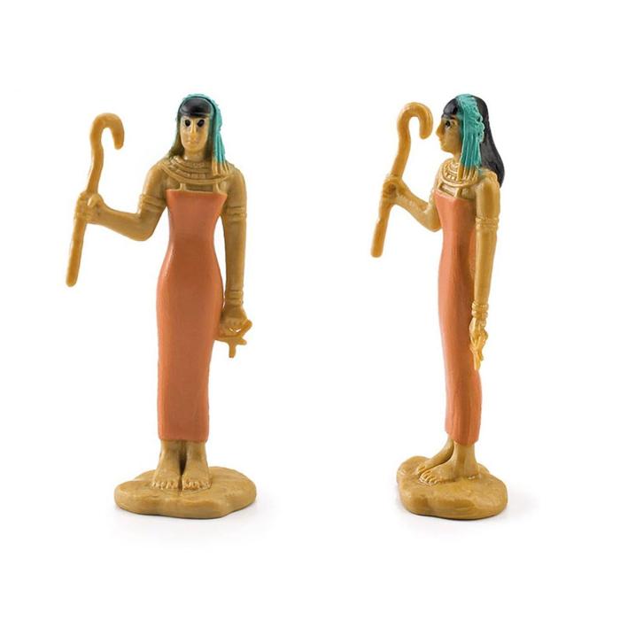 12Pcs Miniature Egyptian Statue Figurine