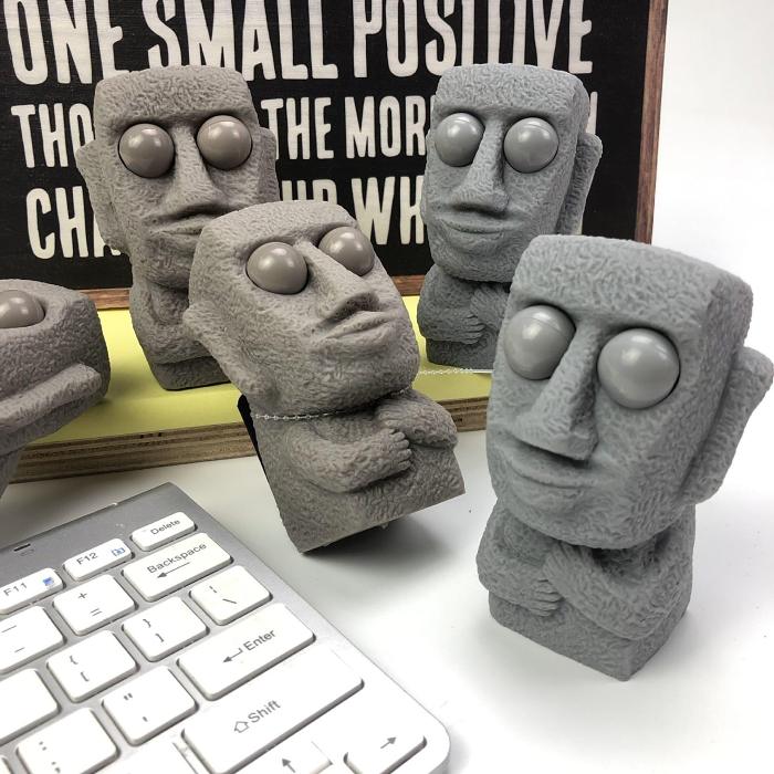 Squeeze Stress Reliever Moai Toys