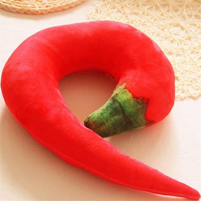 Vegetable Shape Plush Neck Pillow