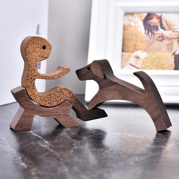 Handmade Unconditionall Love Wood Figurine