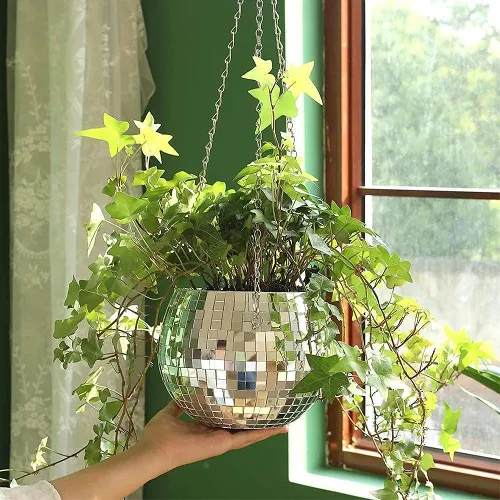 Hanging Disco Ball Planter