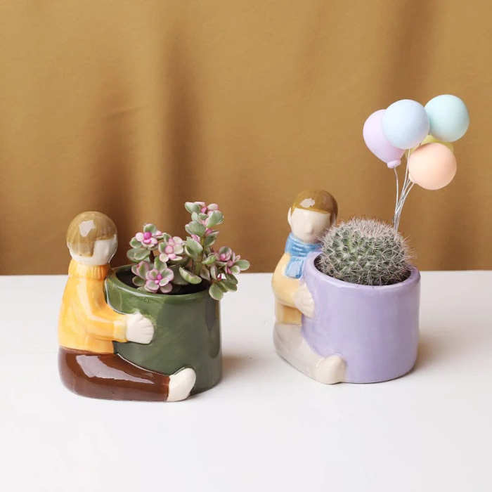 Boy or Girl Succulent Pots
