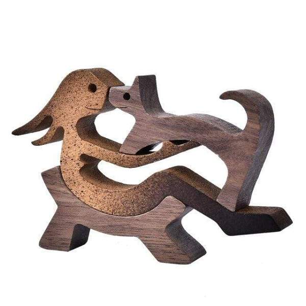 Handmade Unconditionall Love Wood Figurine