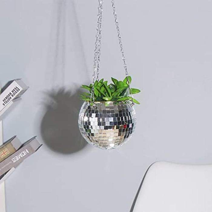 Hanging Disco Ball Planter