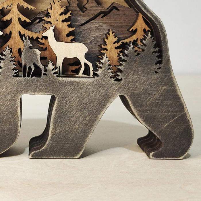 Forest Animals Wooden Ornament