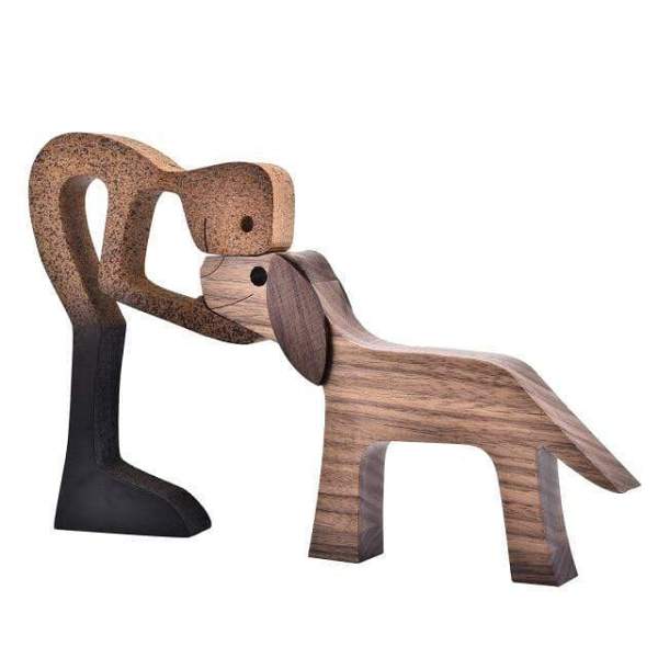 Handmade Unconditionall Love Wood Figurine