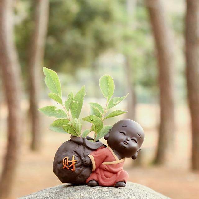 The Little Monk Flower Pot