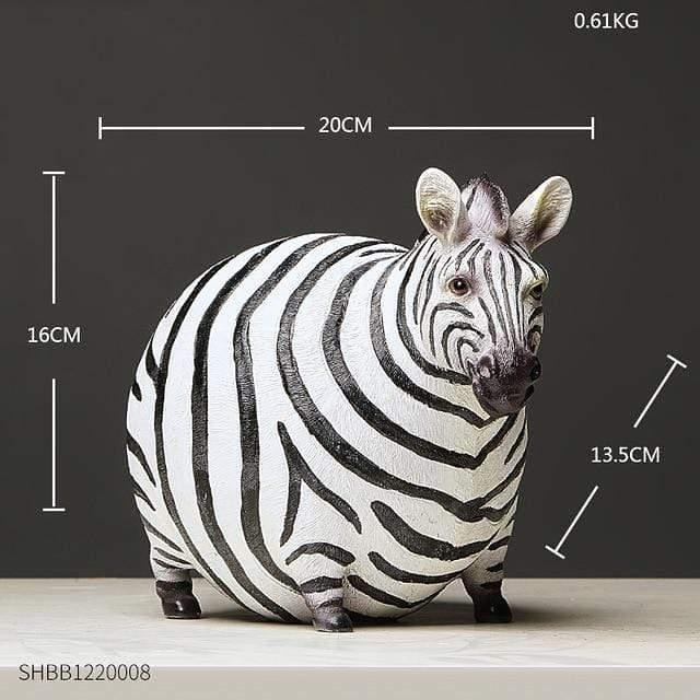 Fat Zebra Statue
