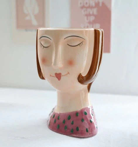 Hand-painted Head Vase