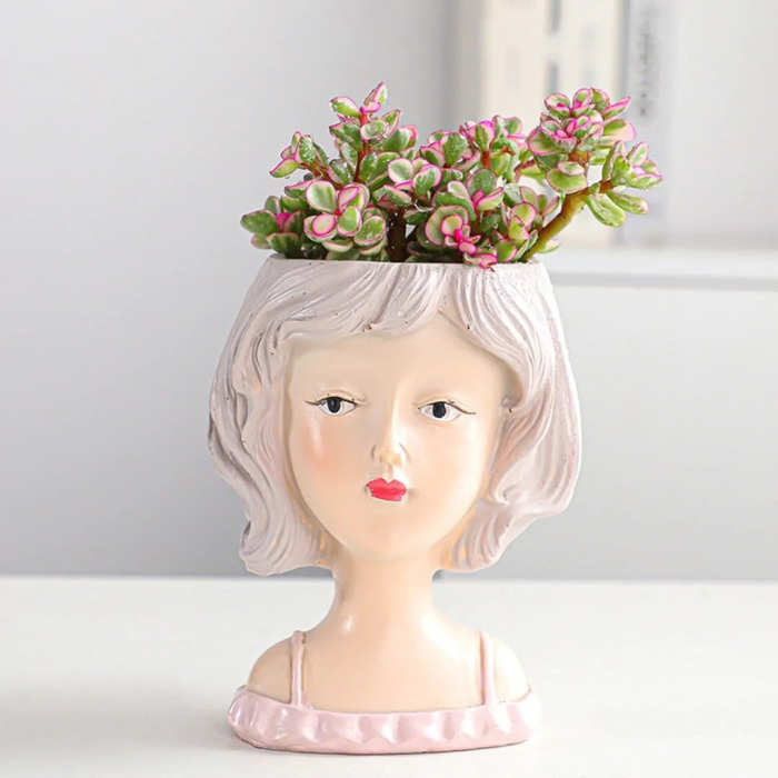 Elegance Lady Flower Pot