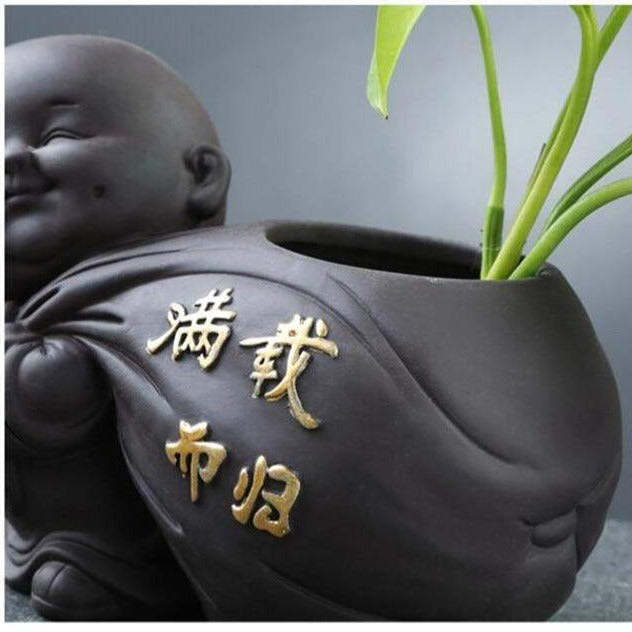 Buddha Monk Flower Pot
