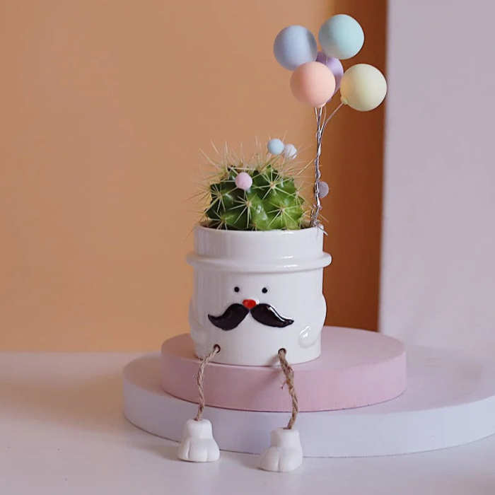 Cartoon Foot Mini-Character Flower Pot