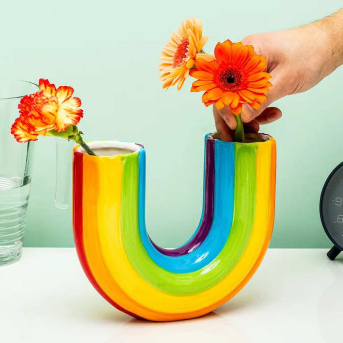 Rainbow Flower Vase