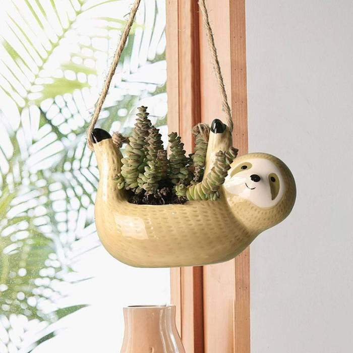 Sloth Flower Pot