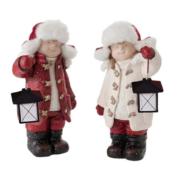 Children with Solar Lanterns Sculptures