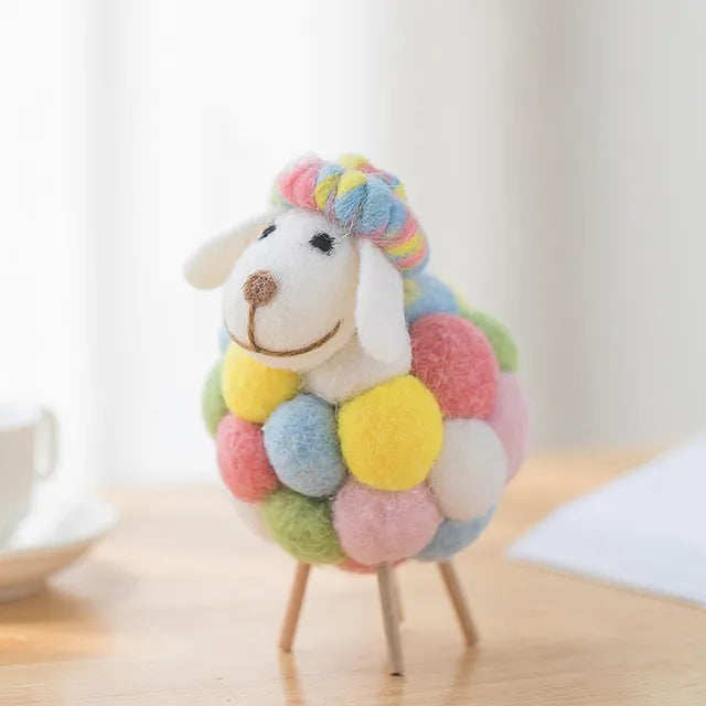 Wool Mini Sheep Figurine