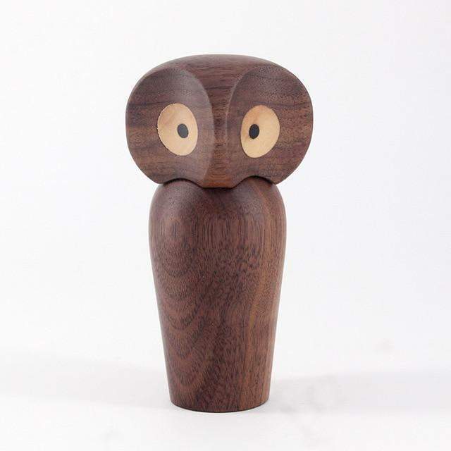 Owl Wood Figurines