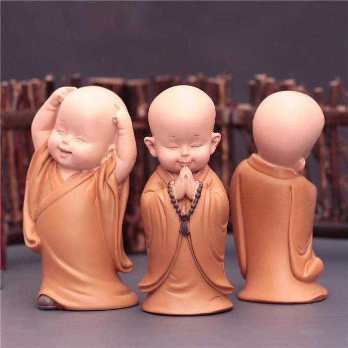 Mini Monk Figurines