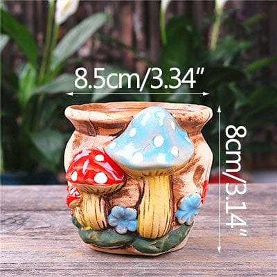 Enchanted Mushroom Flower Pot