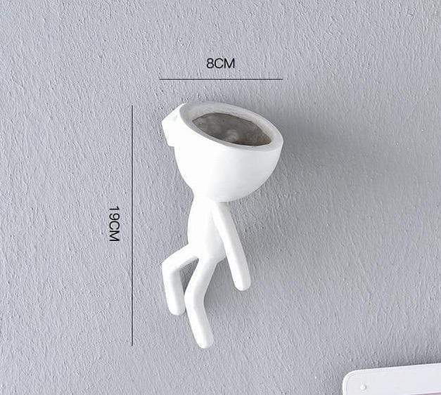 White Figurines Wall Pots