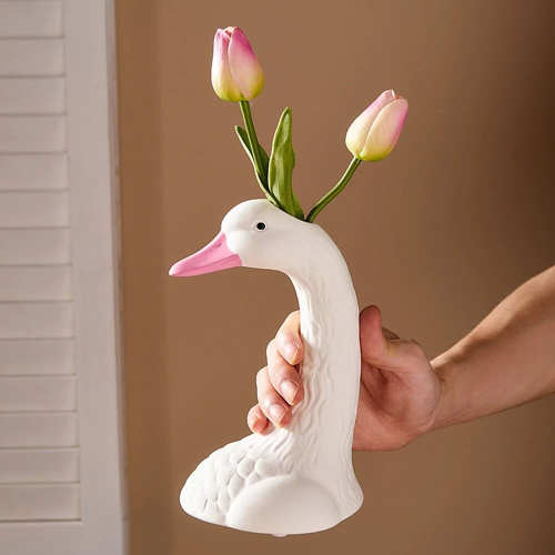 Swan Head Vase