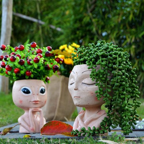 Alien Girl Flower Pot