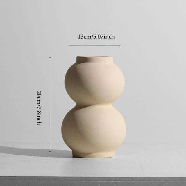Nordic Ceramic Geometric Art Vase