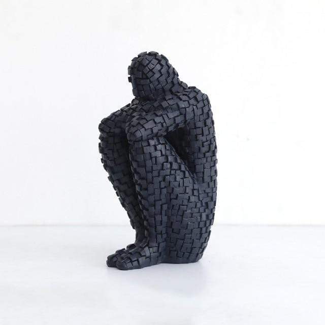 Thinking Man Sculpture Character