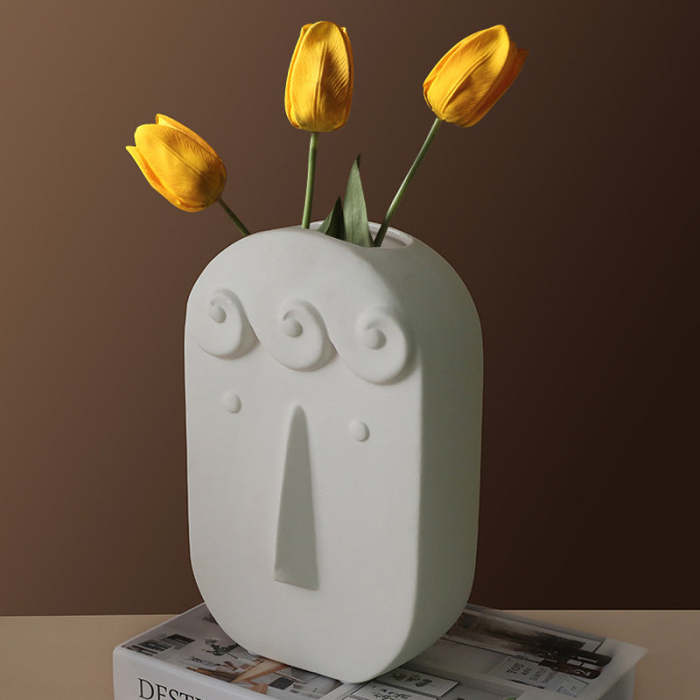 Modern Mat Face Vase
