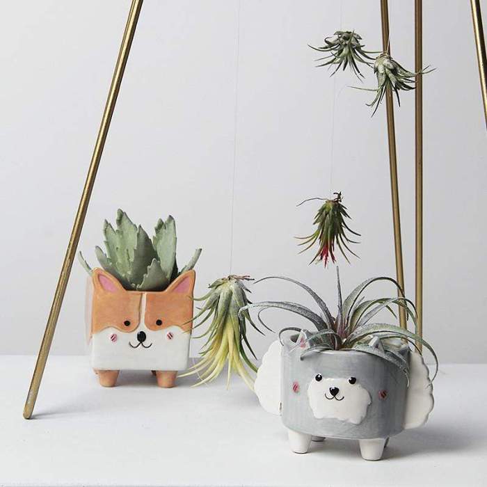 Small Animal Flower Pot