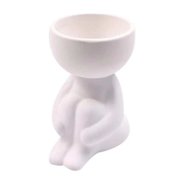 Humanoid Ceramic Flower Pot