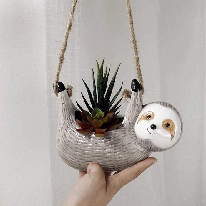 Sloth Flower Pot