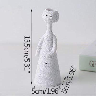 Abstract Character Miniature Figurines Vase