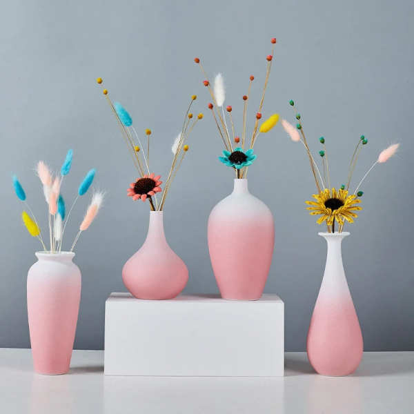 Frosted Pink Vase