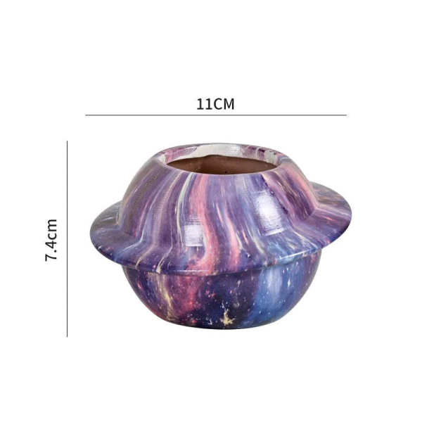 Colorful Cronos Planet Plant Pot