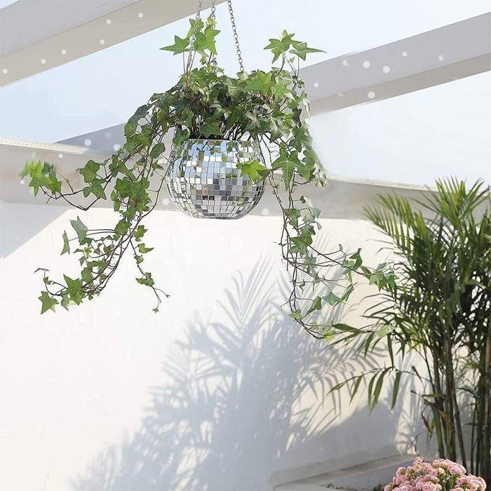 Hanging Disco Ball Planter