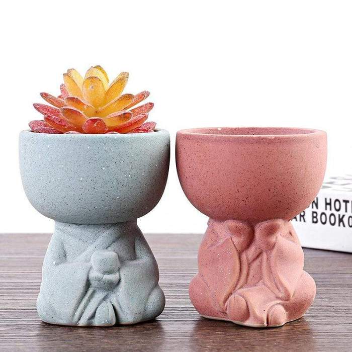 Mini Buddha Flower Pots