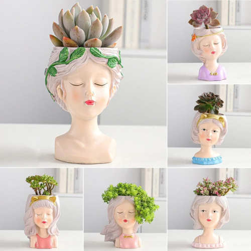 Elegance Lady Flower Pot