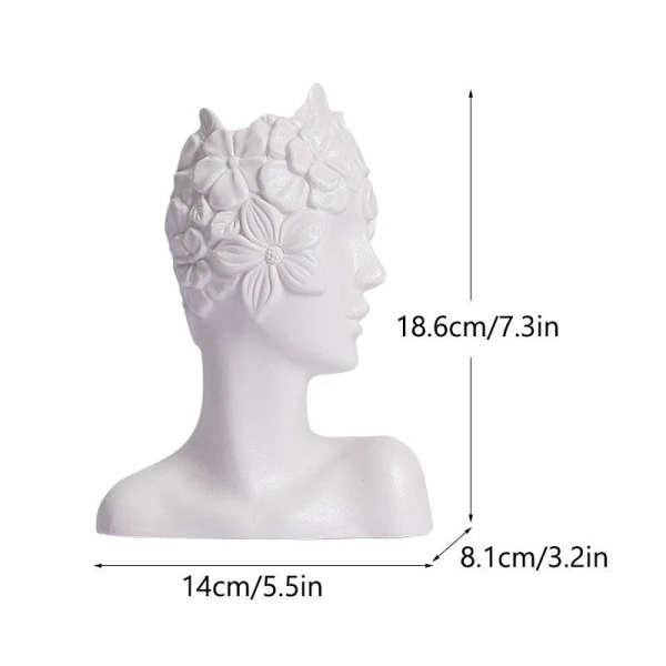 Blindfolded Floral Girl Vase
