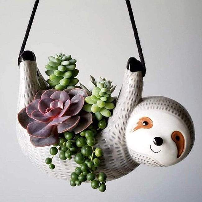 Sloth Flower Pot