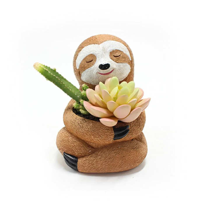 Sloth Succulent Pot