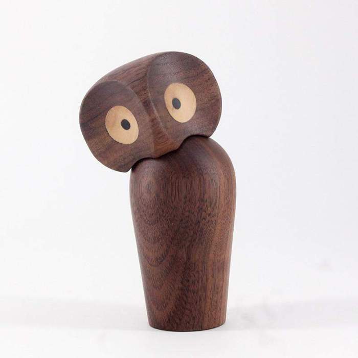 Owl Wood Figurines