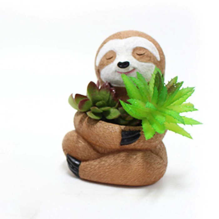 Sloth Succulent Pot