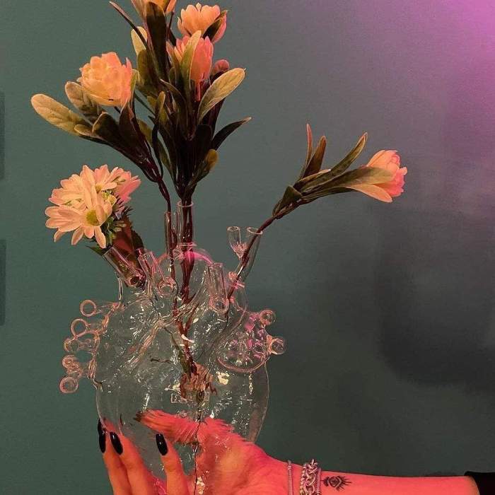 Love in Bloom Glass Vase